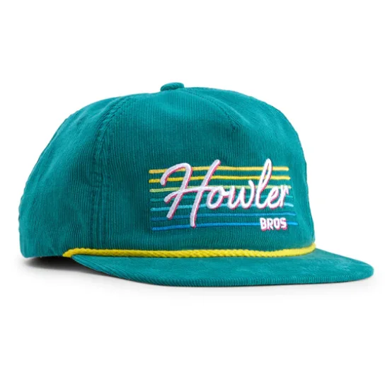 HB Custom 3D Embroidery Logo Unstructured Green Purple Corduroy Snapback Cap Corduroy Snapback Hats Soft Dad Howler Hats Brother