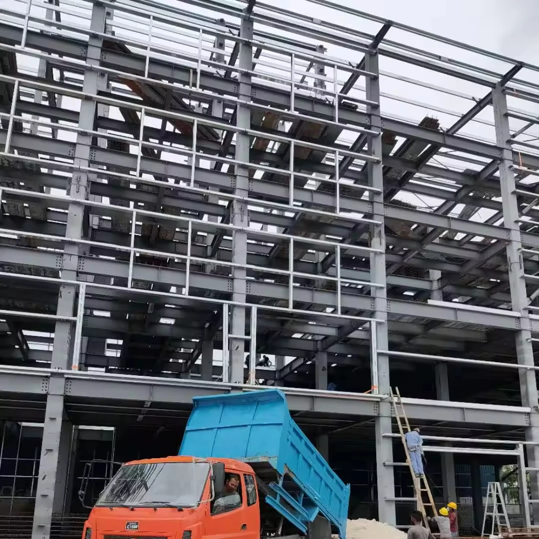 Prefab high rise multi story steel structure building for industrial workshop warehouse