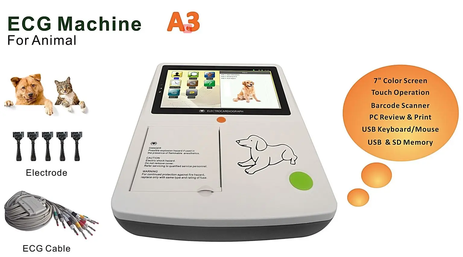 Vet ECG Machine For Animal
