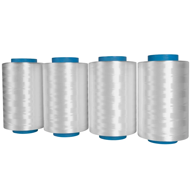 High strength good chemical resistance friction white 800D UHMWPE filament twisted yarn