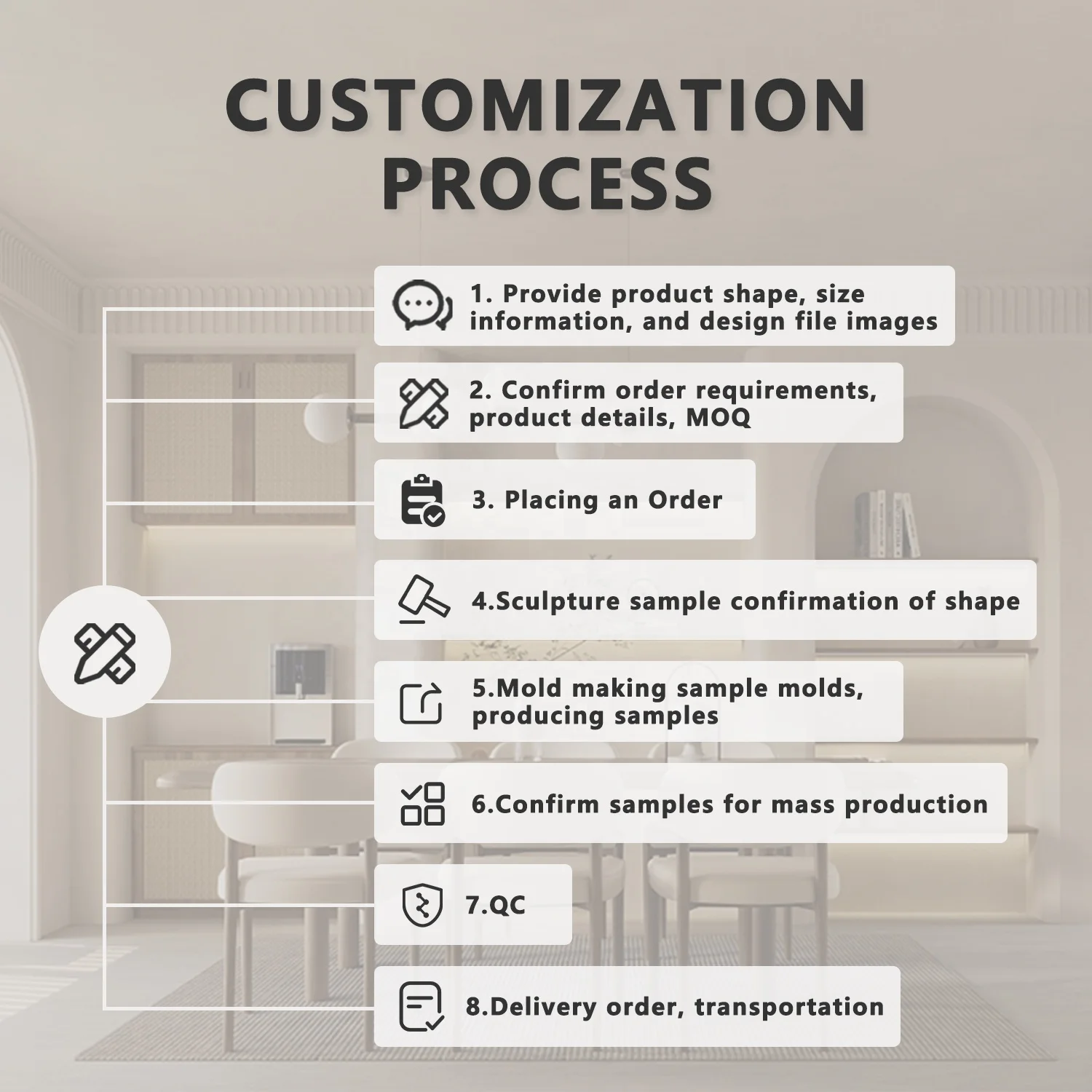 Modern Simple Nordic Design Black Ceramic Vase Creative Interior Decor with Antique Flower Pattern Matte Glaze for Hotels