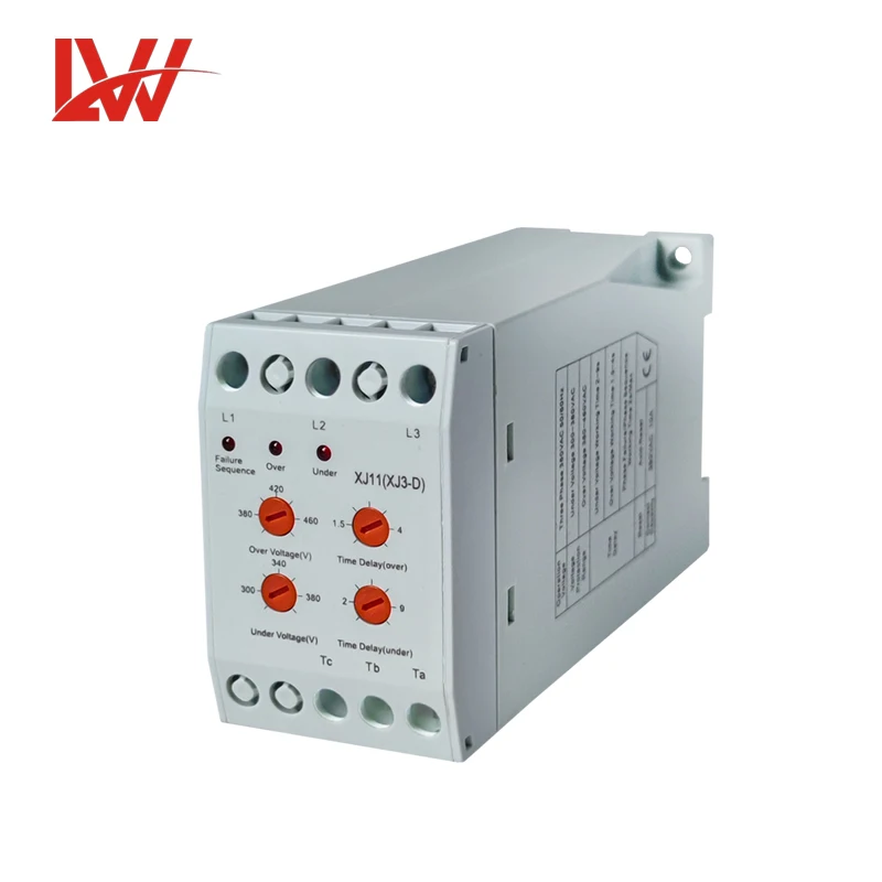 XJ11(XJ3-D) Three Phase failure Sequence Protection Relay over under voltage reversal relay