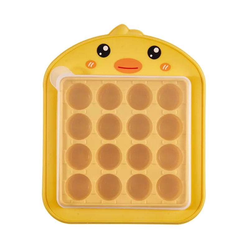 Лидер продаж, Круглый лоток для льда, Пластиковая форма для льда, 16 ячеек, мини-круглый лоток для льда с крышкой