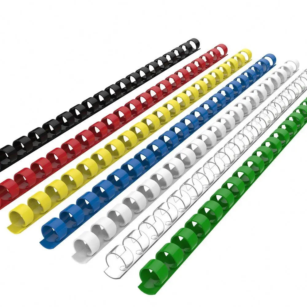 Plastic Comb Binding Spines Durable 21 Rings Plastic Round Corner Comb For A4 Paper Notebook