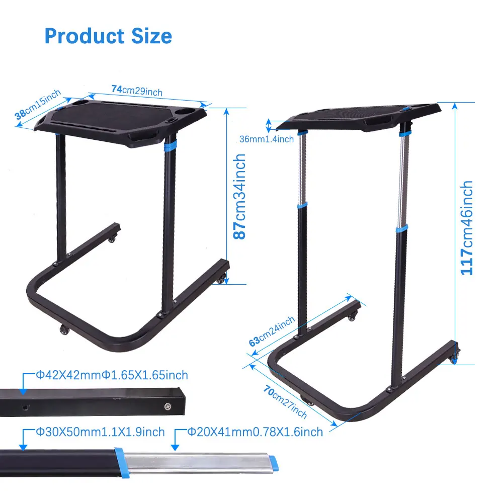 Hright Portable Wholesale cycling laptop table bike trainer desk for ipad/PC
