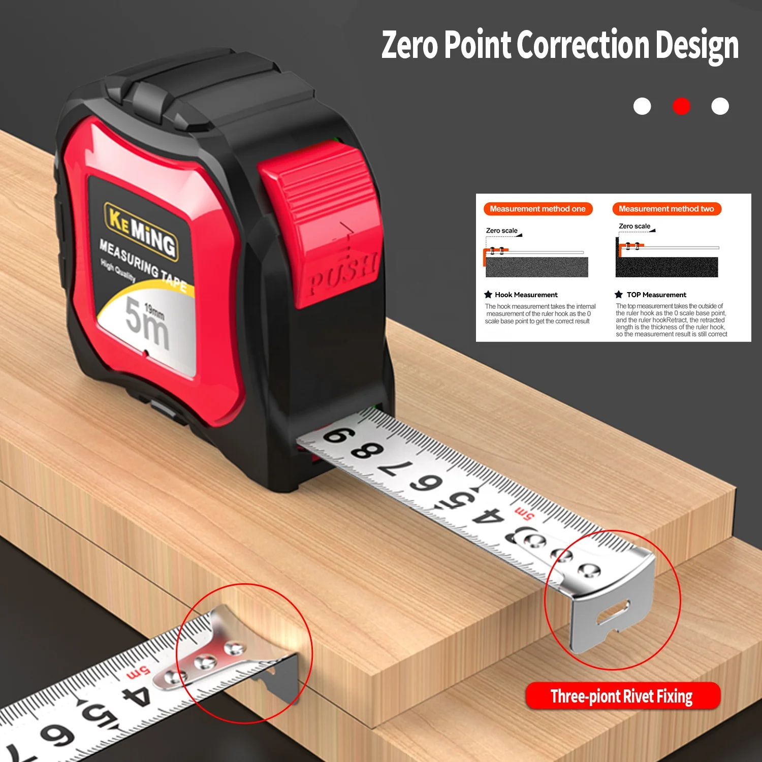 Tape Measure 3m ABS And TPR Rubber Case Measure Tape Customize Construction Tools Digital Measuring Tape