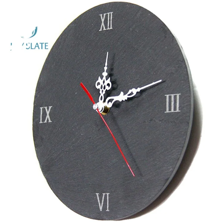 Slate Edge Design Wall Clock