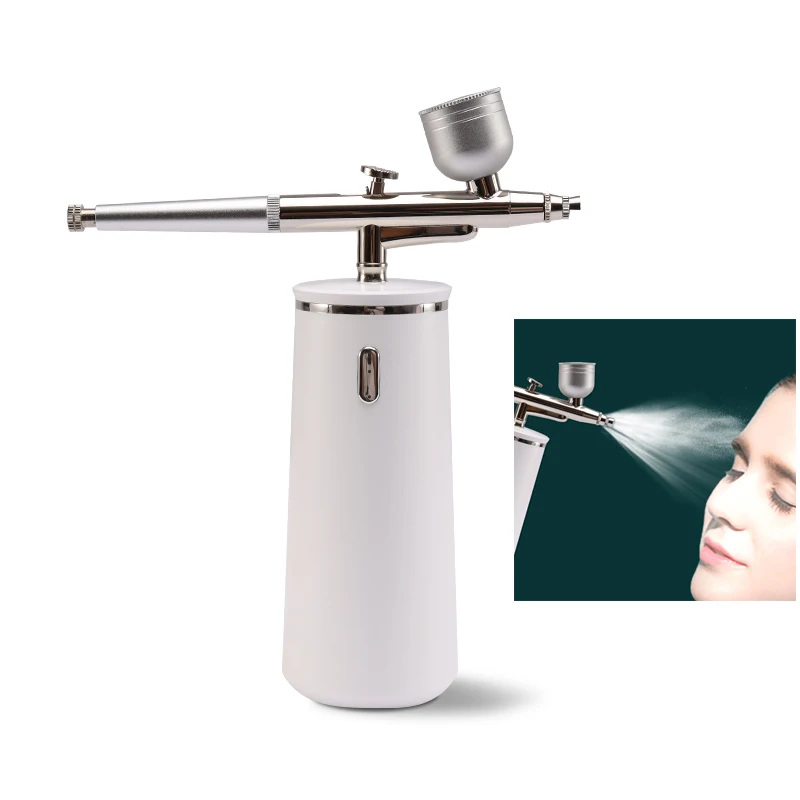 Handheld Facial Beauty Device Nano Spray Gun Airbrush Nail Art Design Tool Spray Paint Gun Mini Oxygen Injection Instrument