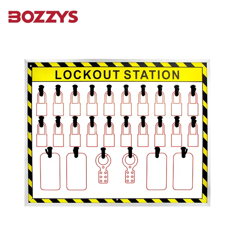 BOZZYS PPC Open Fixed-point Lockout/tagout Shadowboard Suitable for Small Companies and Large Departments to Manage Certrally