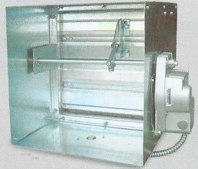 MSFD Motorized Smoke Fire Damper Knee Lock Blade Linkage