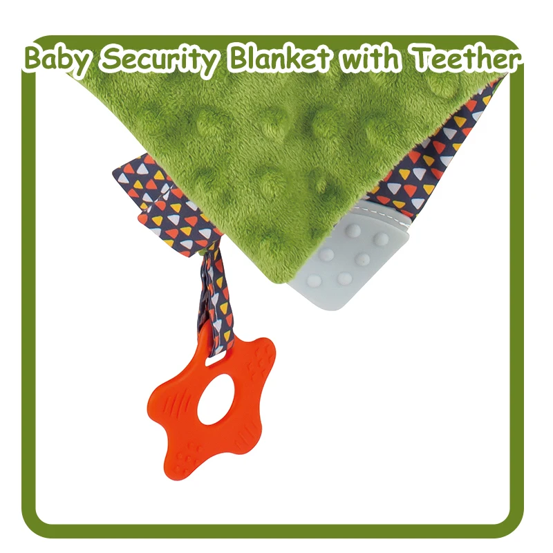 Baby Sensory Stuffed Tortoise Loveys Comforters Snuggle Security Blanket with Teething Toys Textured Tags