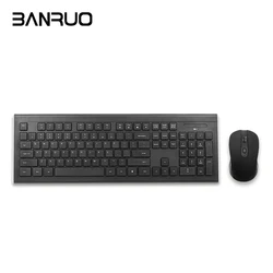 Hot Sales Universal Slim Chocolate Water Drop Keys Embedded With 12 Composite Multimedia Keyboard Ergonomic Keyboard Mouse Set