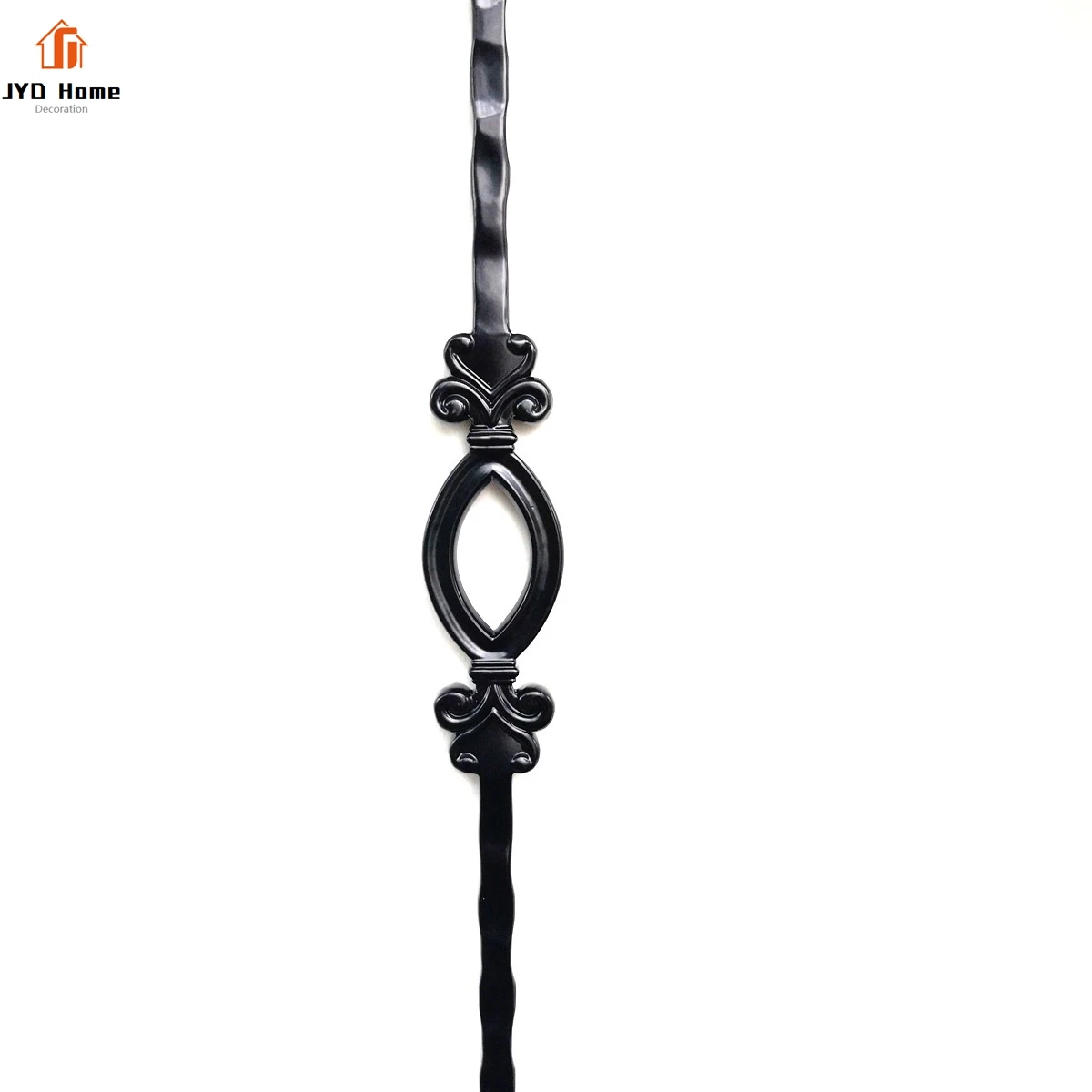 JYD Home Wholesale Indoor Decorative Square 9/16 inch Solid  Forged Stair  Spindle - Double Oval (A-213)  - Factory Direct