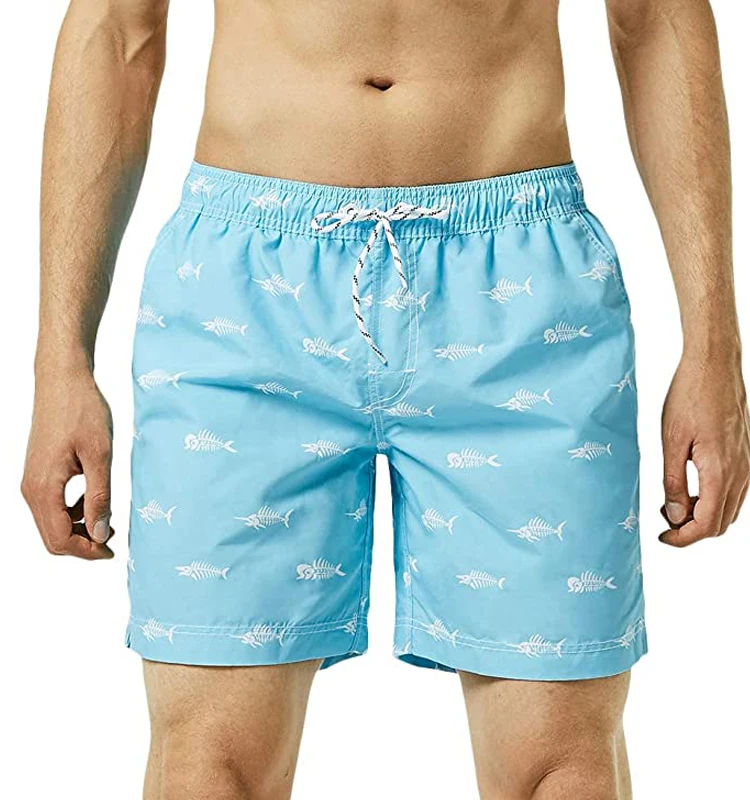 wholesale Custom unisex sublimation swim Beach shorts Mesh lining Cartoon Designer Graphic men swimwear shorts