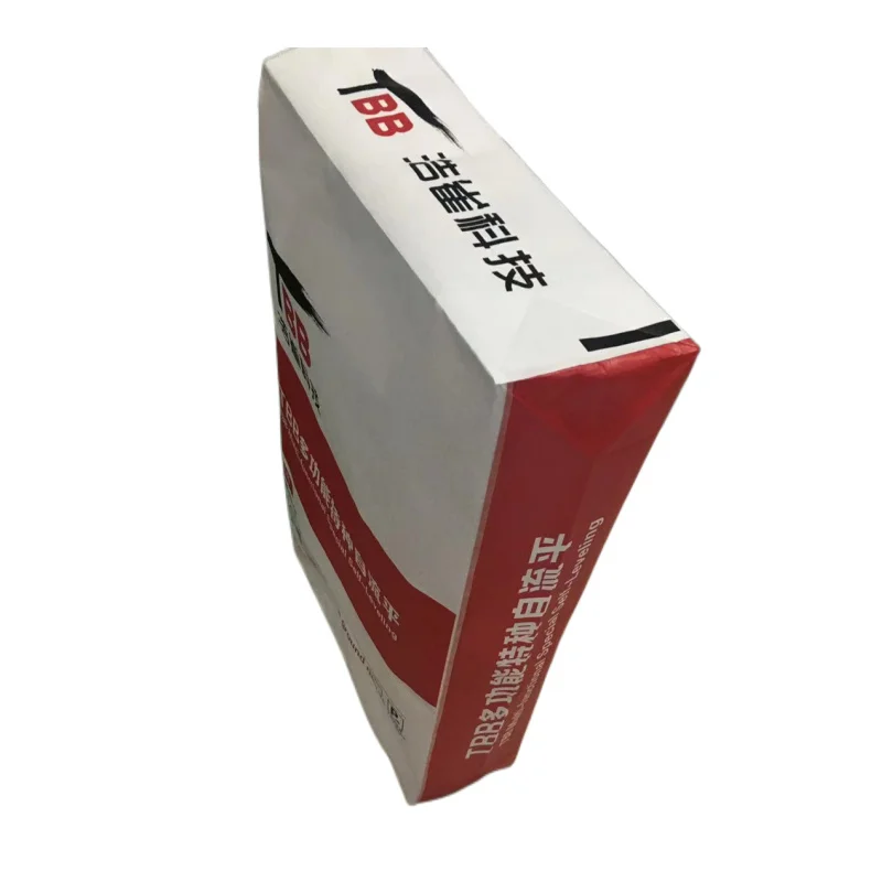 Empty 20kg 25kg Bag Plastic PP Woven Block Bottom Bag for Grout Putty Tile Adhesive Powder Cement with Tuck In Sleeve