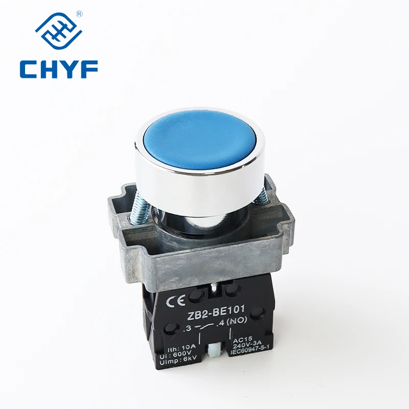 Self-Resetting Latching Momentary Metal Rotary Selector Knob Key-lock Mushroom Start Emergency Stop Push Button Switch XB2 22mm