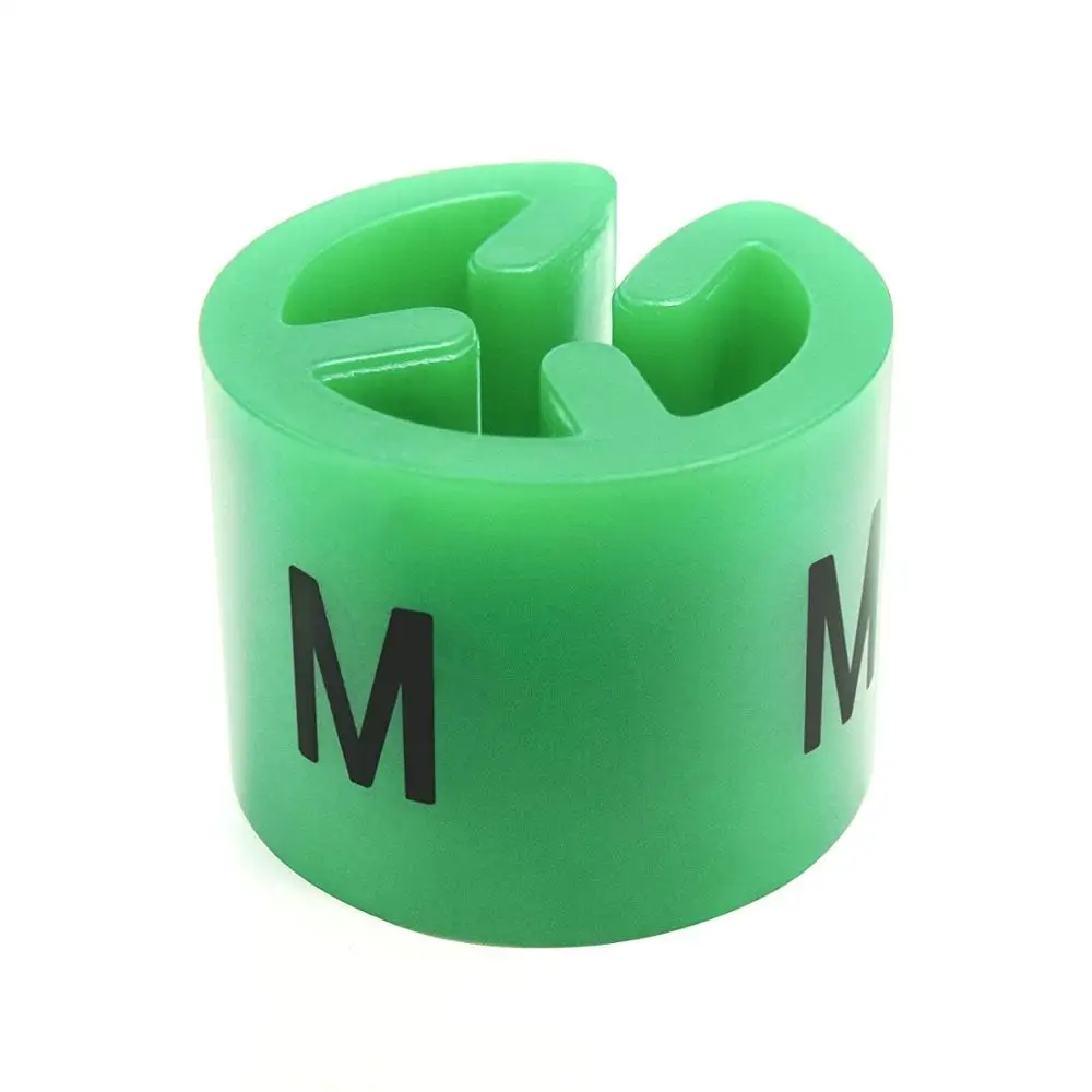 Quality EXTRA LARGE Coat Hanger Plastic Size Tags- BLUE Colour Coded Garment Clothing Size Markers (PACK OF 100)