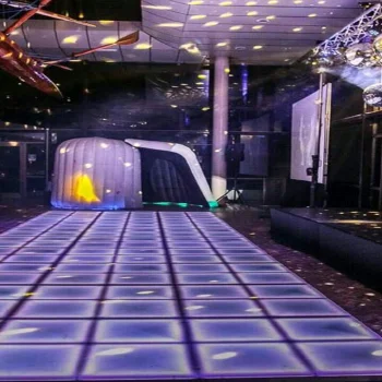  Свадебные диско DMX512 звуковой активный 100*100 см Акриловые ночного клуба шоу на сцене с сигналами 