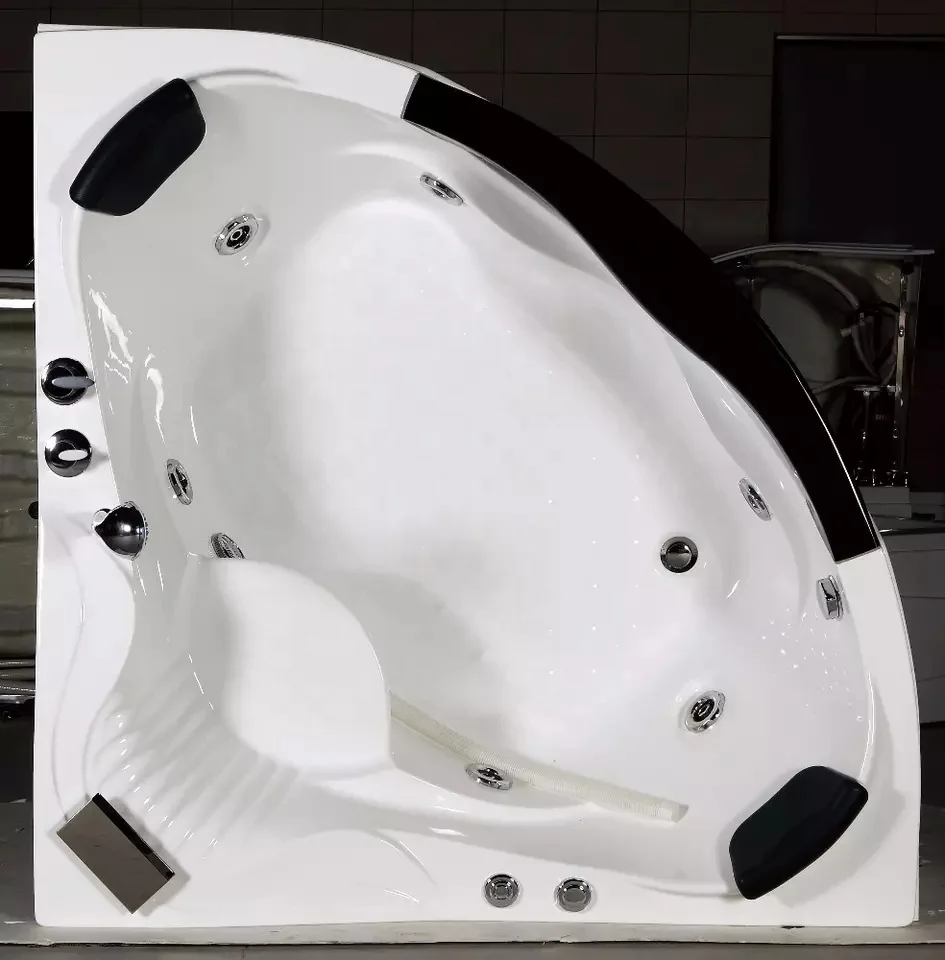 European jacuzzier corner massage bathtub cheap price whirlpool bathtub for whole sale