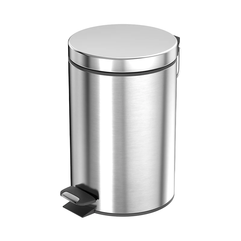 3L/5L/12L/20L/30L New Foot Pedal Bin Stainless Steel Trash Can  Kitchen Household Garbage Cans With Soft Close