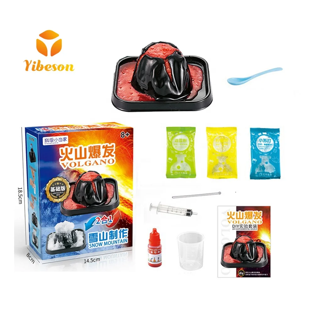 Education DIY model volcanic spray iceberg STEM technology toy experiment science toys volcano eruption for kids