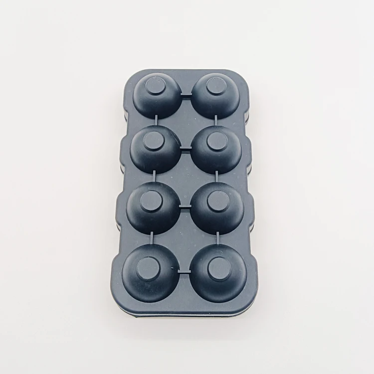 Ice Ball Cube Maker Mold Trays Custom Logo Round Ice Cream Mould Silicone Ice Cube Tray With Lid