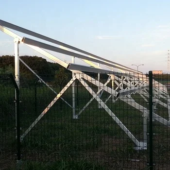 Solar aluminum ground module pile mounting structure system bracket