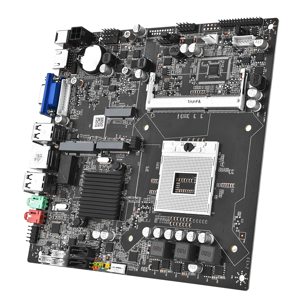 Материнская плата SZMZ HM65 для мини-ПК или все в одном DDR3 SODIMM Поддержка 8 ГБ lga1150 Разъем материнская