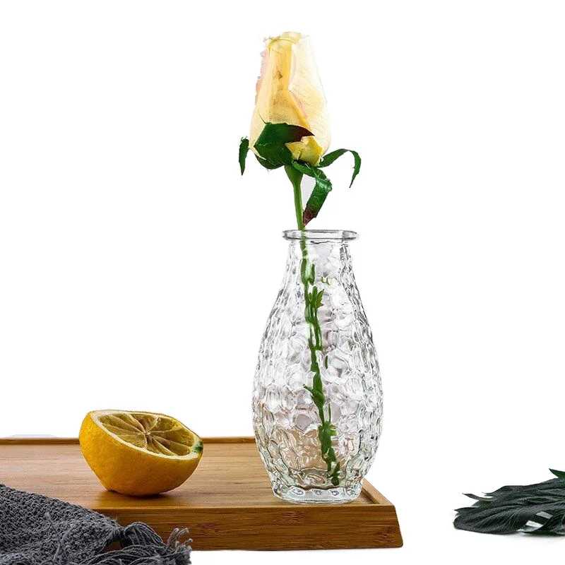 Custom Glass Flower Vases for Home Decor, Elegant Clear Glass Flower Containers, Decorative Glass Vases for Floral Arrangements