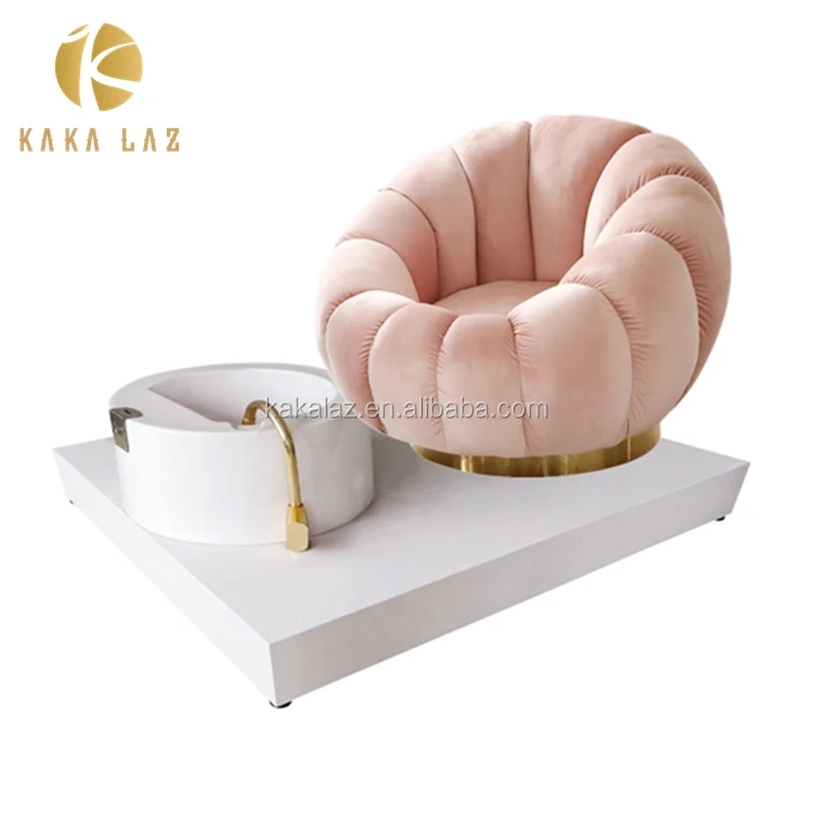 pink pedicure basin foot spa massage pedicure chair (1600118426799)