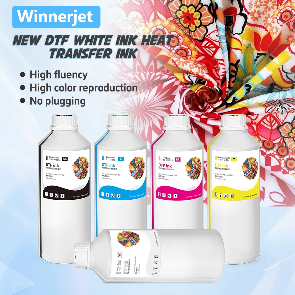 DTF Premium Ink DTF Ink For DTF Printer XP600 i3200 L805 L1800 Heat Transfer Pigment Inks