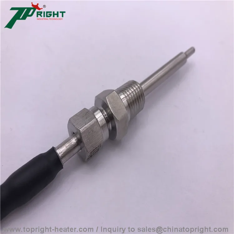 Customized size K type thermocouple temperature sensor in 3*19mm probe and end plug for cars