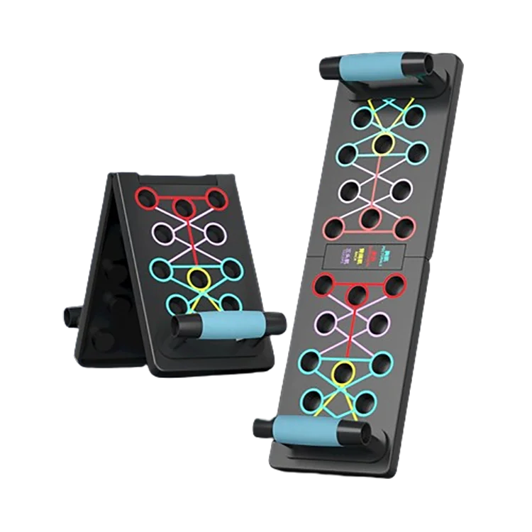 Portable Mutil Function Fitness Colorful Plate Muscle Board Power Press Push Up Bar Rack Board