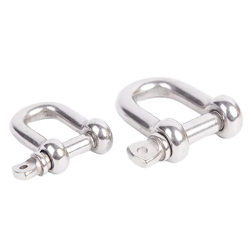 HLM free sample ISO certification  d type anchor forelock m4 d type mini 8mm stainless steel d shackle