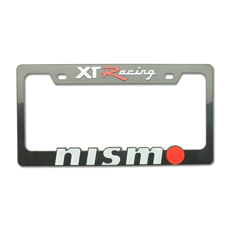 Usa Standard Decoration Custom Design Uv Printing Cartoon Decorative Plastic Plate Holder License Plate Frame For New Cars