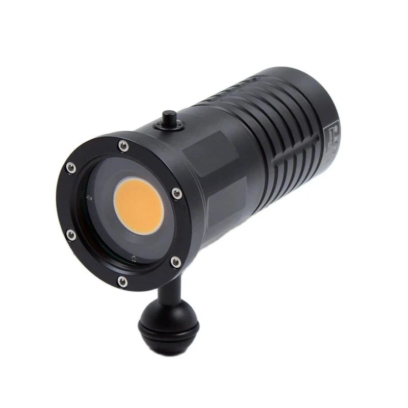 IP68 Underwater Diving Light 12000 lumen 120 Degrees Wide Angle COB Dive Lamp Rechargeable Waterproof Video Photo Film Light