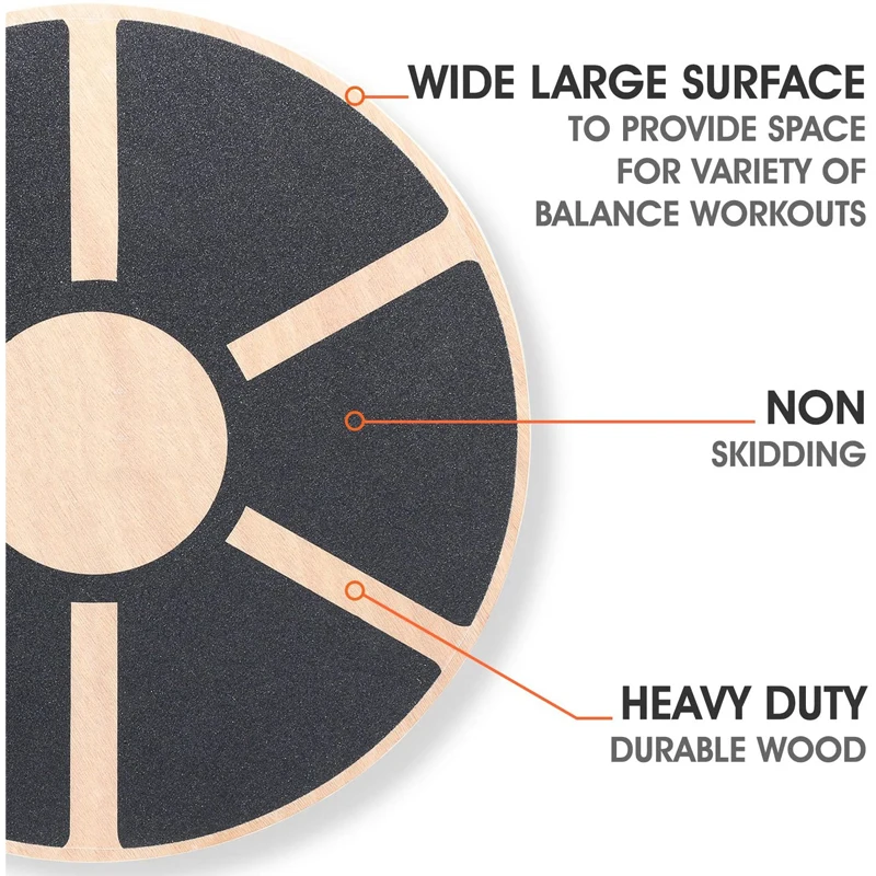 2022 Hot Sale Balance Stability Trainer Non-slip Wooden Wobble Balance Board