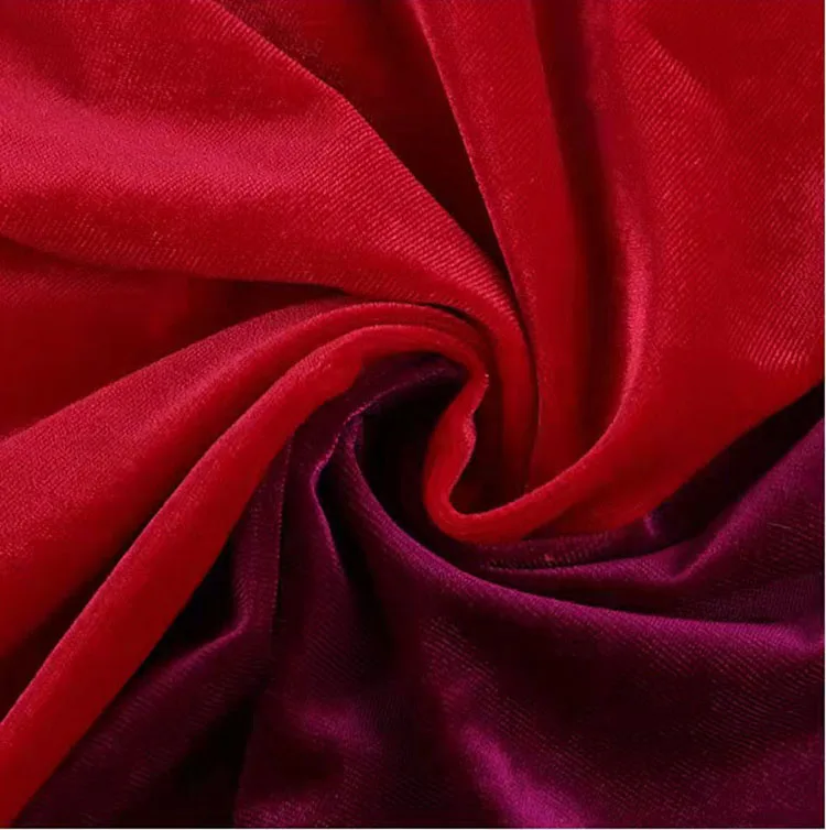 2022 best fashion shiny korea silk velvet 95% polyester 5% spandex ks velvet fabric for dress clothing