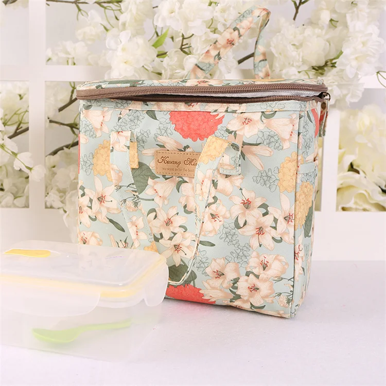 Manufacturers Wholesale New Waterproof Canvas Portable  Custom School Cooler Lunch Bag