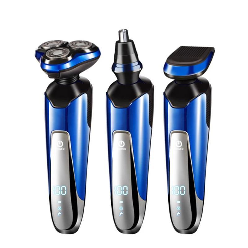USB charging Waterproof Cordless Triple Blade Shavers Hair Trimmer Razor Remover For Men