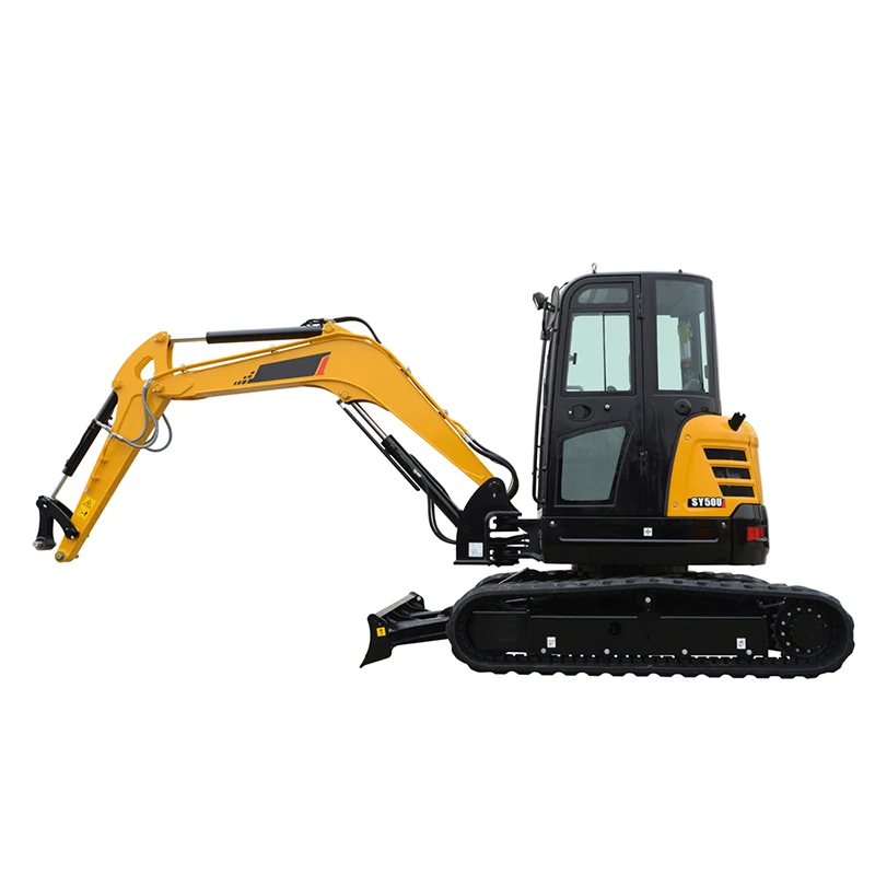 High quality SY50U HOT original excavator 5ton Mini Excavator with high work efficiency and low price