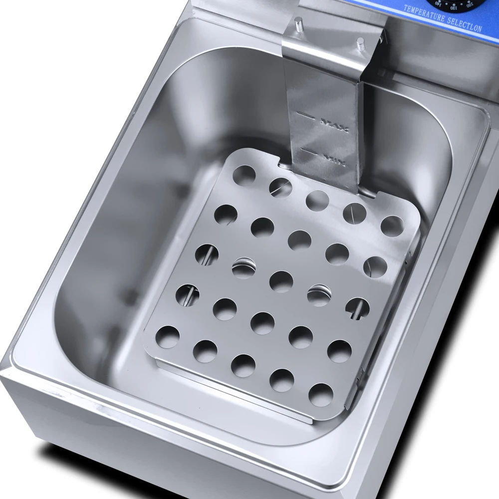 Price Commercial Deep Fryers Electric with Oil 6 Ltr 1-Tank 1-Basket Deep Fryer