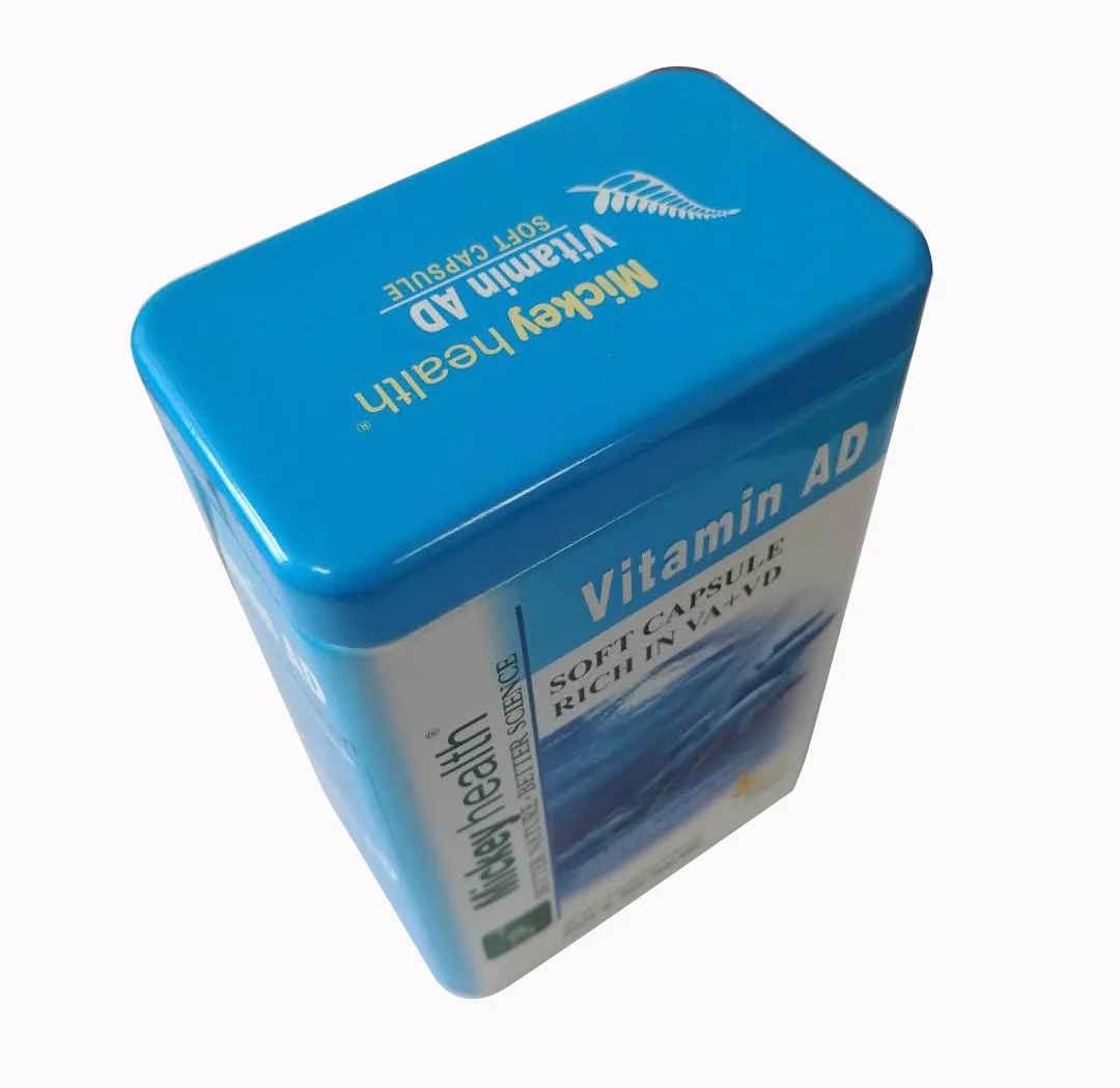 Promotion rectangular tall lipton tea box coffee tin can