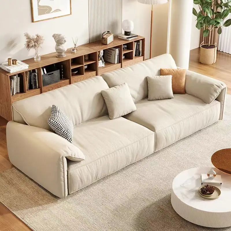 china Factory Outlet sofa micro velvet creamy white oversized velvet sofa velvet living room sofas