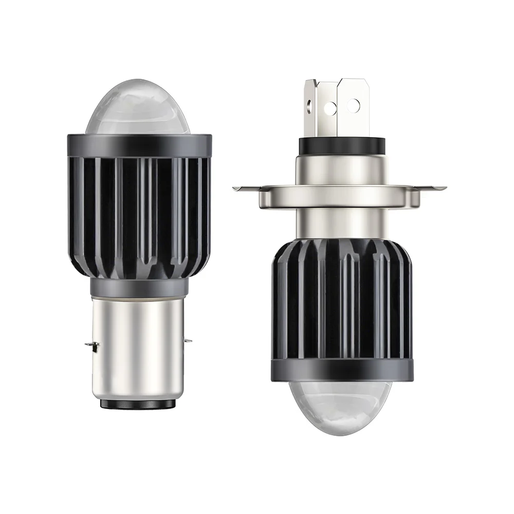 H6 BA20D H4 LED Motorcycle Headlight Bulbs 20W Lens Scooter Fog Lights 2color H4 LED Moto Lamp  LED Motorbike Lamps
