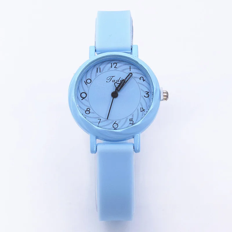 YuSa647 Design Personality Vogue Minimalist Ladies Watch Hot Sale Silicone Band Candy Color Quartz Women Watch