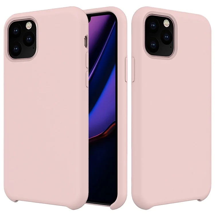 Liquid Silicone Gel Rubber Shockproof Case Soft Microfiber Cloth Lining Cushion Compatible For Iphone 11 Pro