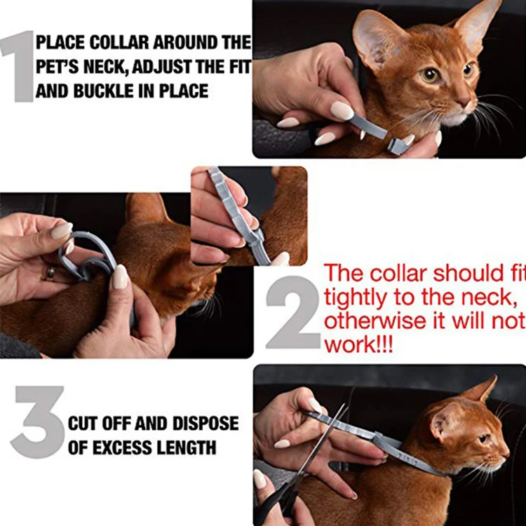 Long lasting flea & tick prevention collar waterproof dog tick and flea collar