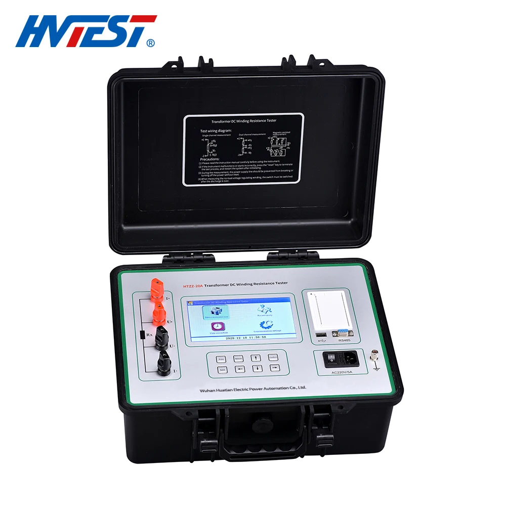 B HTZZ-20A Transformer Winding Resistance Tester AC  Manufacturer Directly Supply Full-automatic Dc Resistance Tester