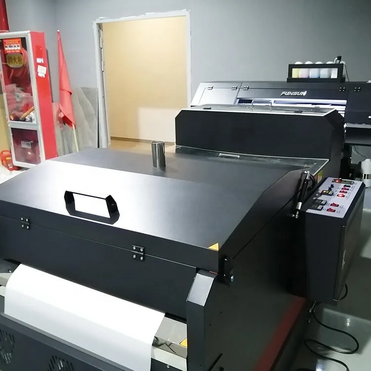 Funsun New Offset Printing Transfer Technology DTF Printer PET Film DTF Printer DTF Powder Machine with Double 4720 Printhead